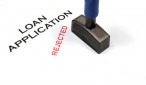 Image of a loan application document that has been rejected.