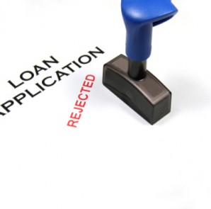Image of a loan application document that has been rejected. Image of a loan application document that has been rejected.
