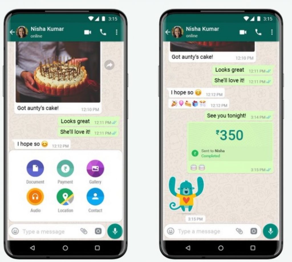 Whatsapp UPI Payment launched